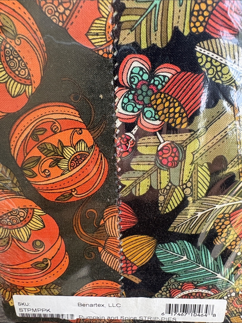 Benartex Pumpkin and Spice Jelly Roll Quilting Strips